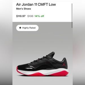 Nike Air Jordan 11 CMFT Low Men’s Shoes